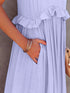 'Galatea' Ruffled Sleeveless Maxi Dress - Celes Fashion